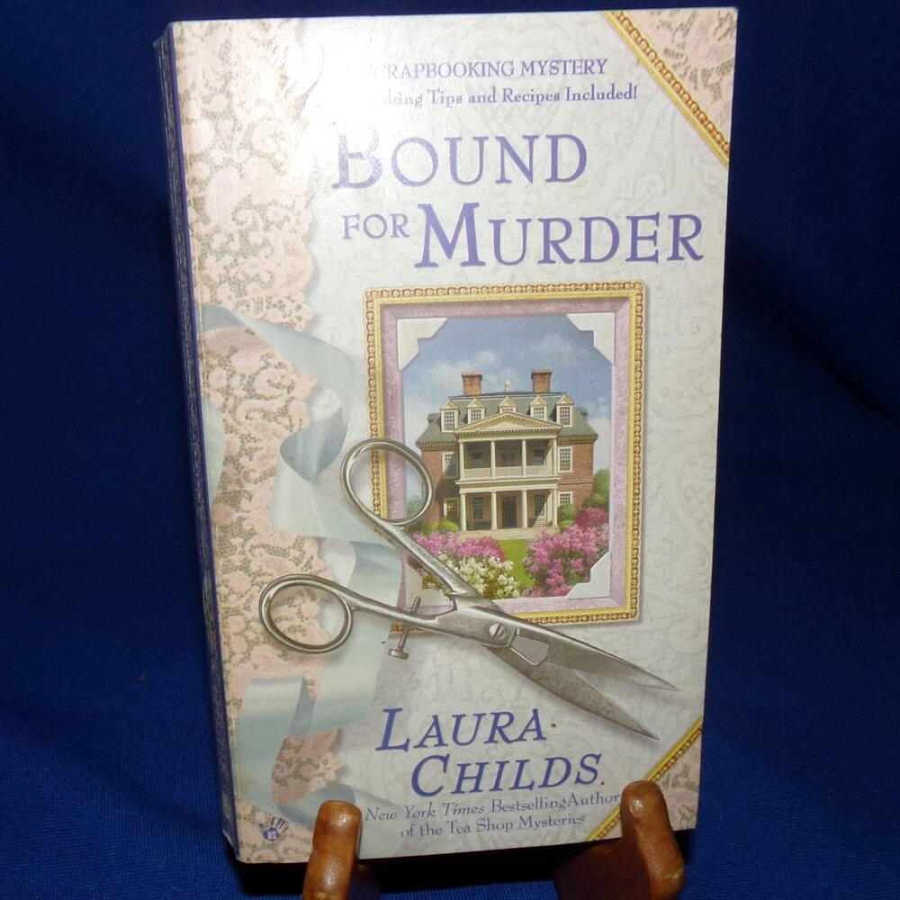 Vintage Paperback Book - Bound for Murder by Laura Childs - Scrapbooking Mystery